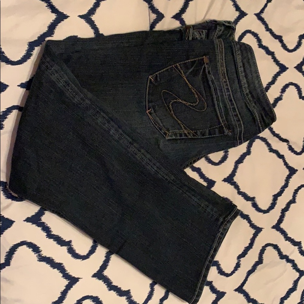 Silver Capri jeans